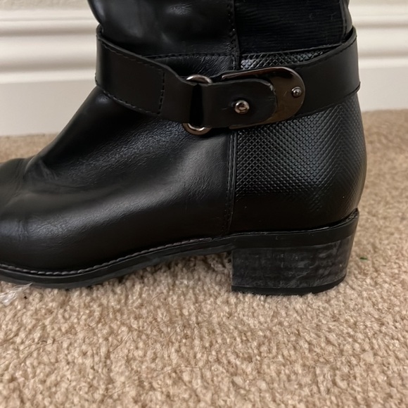 Aquatalia Olita Waterproof Leather Riding Boots – Black, Size 7 Italy - Picture 4 of 8